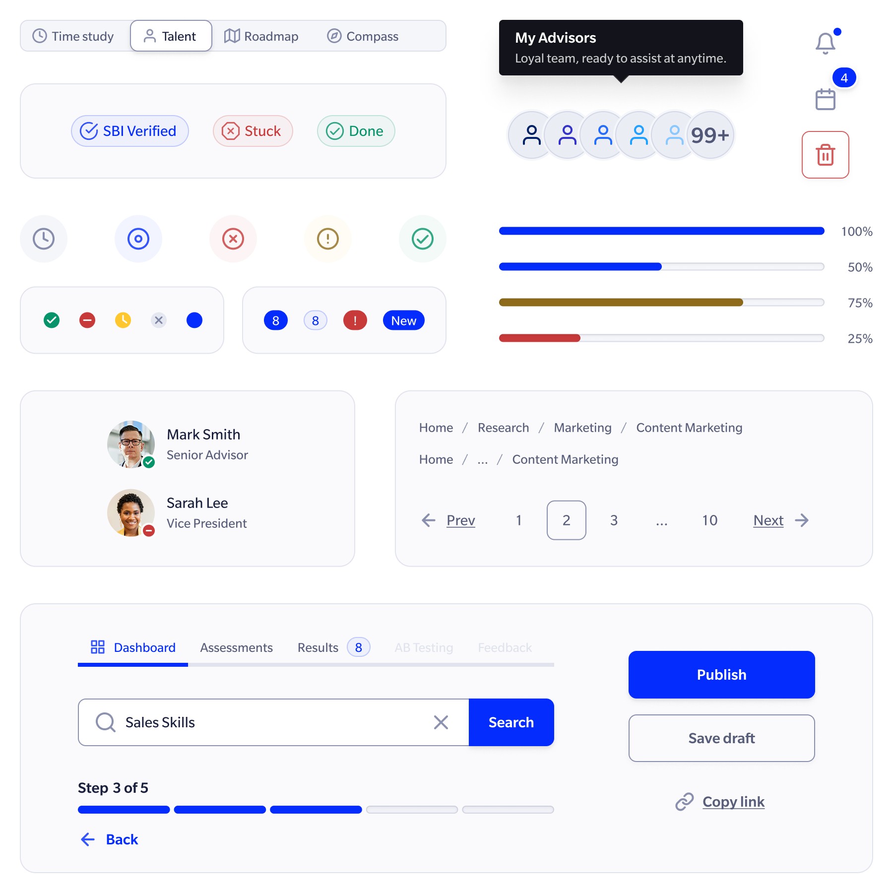 The shared SBI component library
